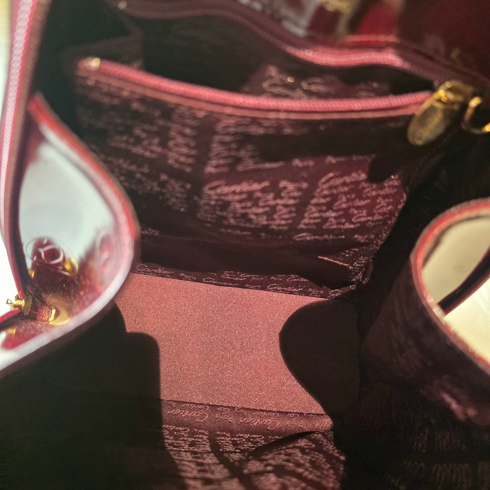 CARTIER Backpack Birthday Collection Burgundy Leather Mini Bag - Picture 8 of 13
